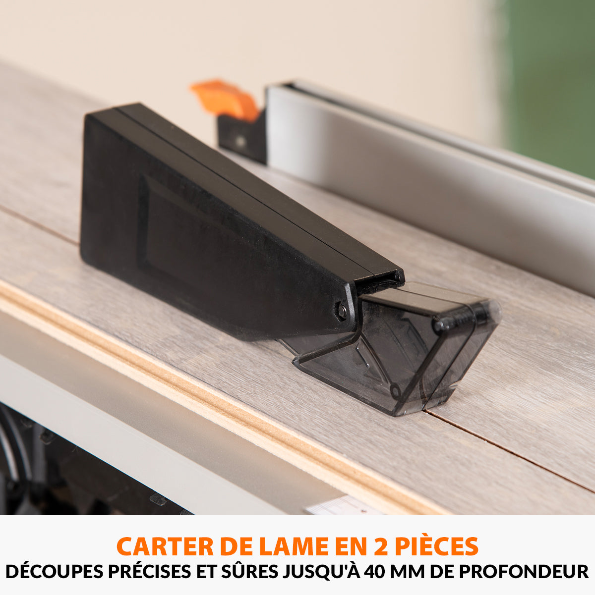 Scie à onglet avec table 210mm Evolution R210MTS-G2 210mm avec Lame multi-matériaux TCT