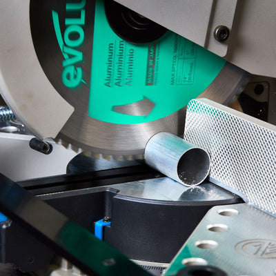 Lame spéciale pour la découpe de l'aluminium TCT 185mm Evolution 60 dents alésage 20mm pour scie à onglet