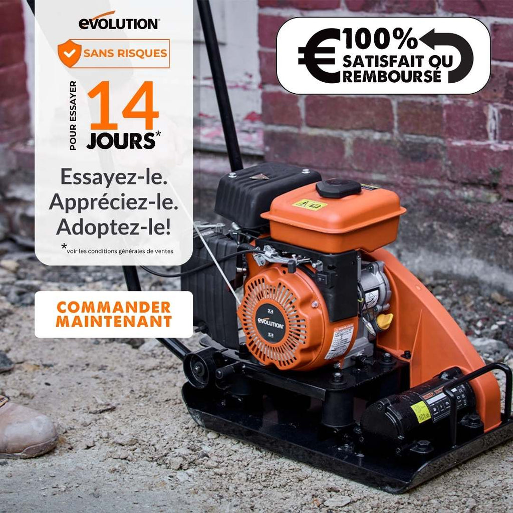 Pebroll Evolution Compacteur à essence Evolution HULK Petrol H320-P plaque vibrante ...