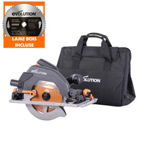 Pack Evolution : Scie circulaire 185mm Evolution R185CCSX+ avec lame multi-matériaux TCT et sac de transport + lame bois