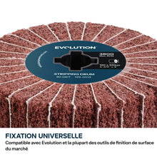 Roue de ponçage pour satineuse grain 80 Evolution pourrossage et ébavurage