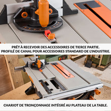Scie sur table Evolution R255TBL 255mm 1650W avec lame multi-matériaux TCT