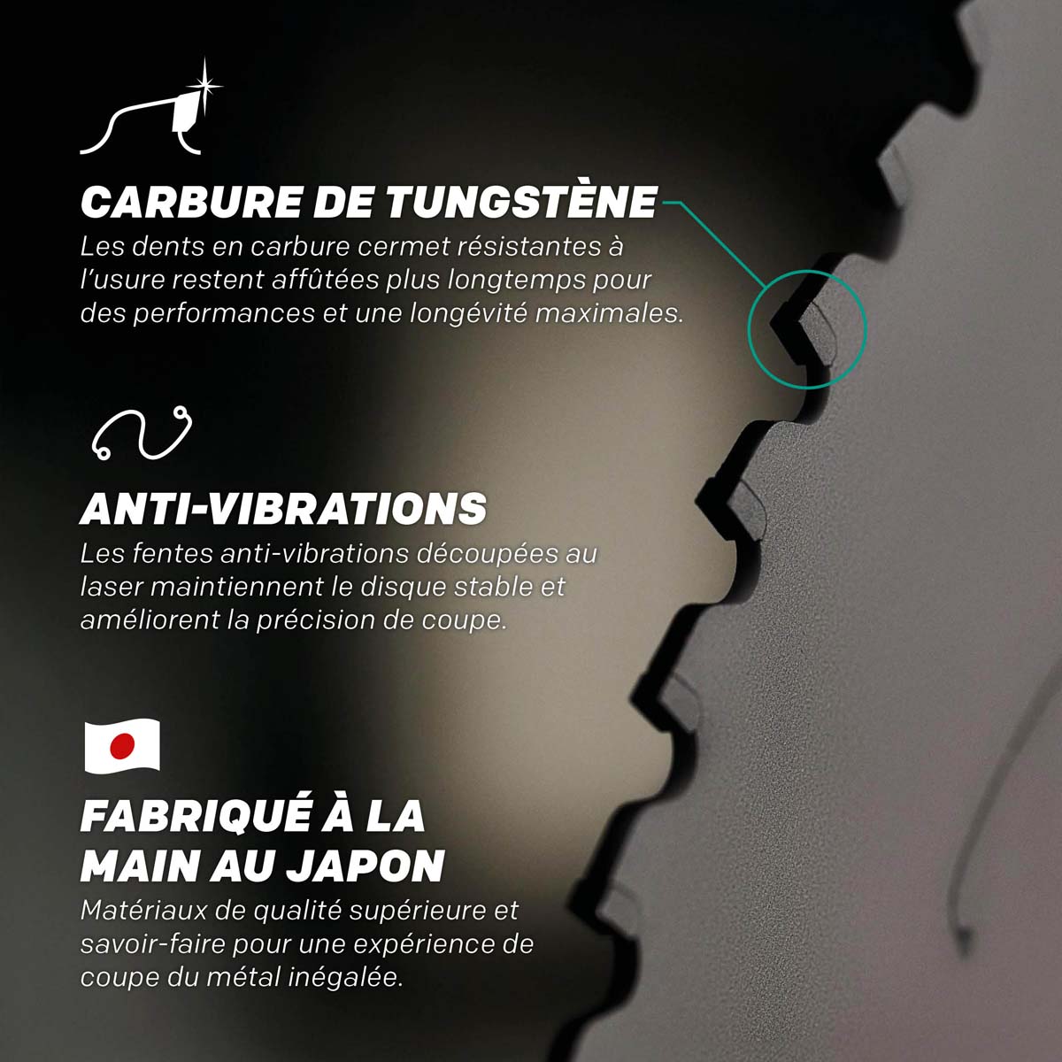 Scie à onglet 355mm Evolution S355MCS avec lame EVOMAX aluminium 100 dents