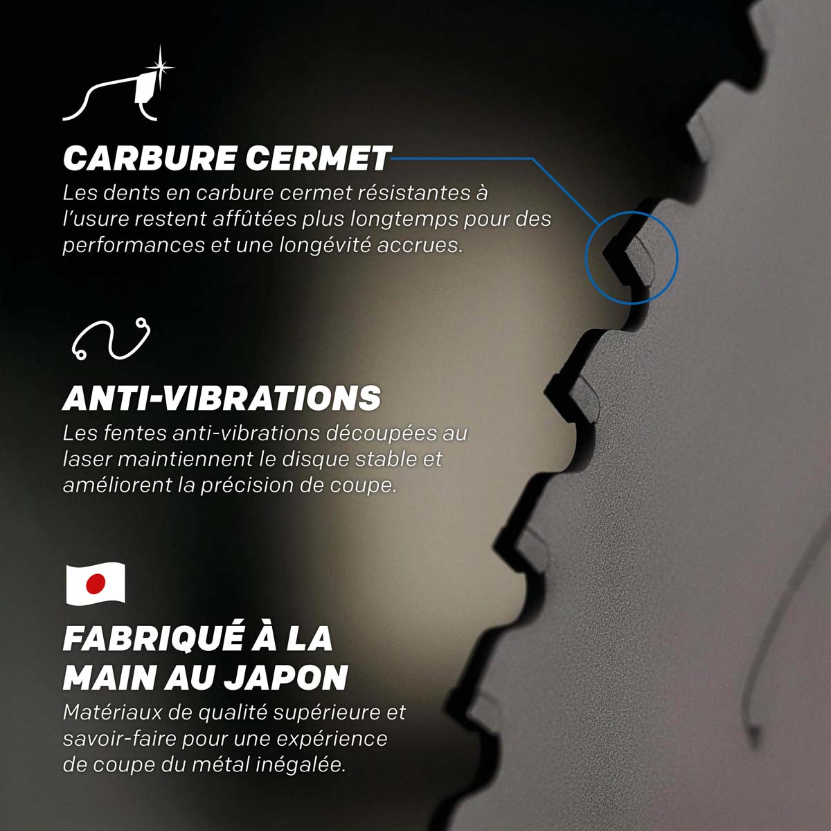 Pack Evolution : Scie à onglet 355mm Evolution S355MCS avec lame cermet EVOMAX acier 80 dents