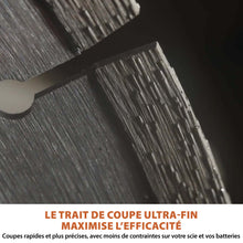Disque diamant EVOMAX 260 mm à trait de coupe ultra-fin