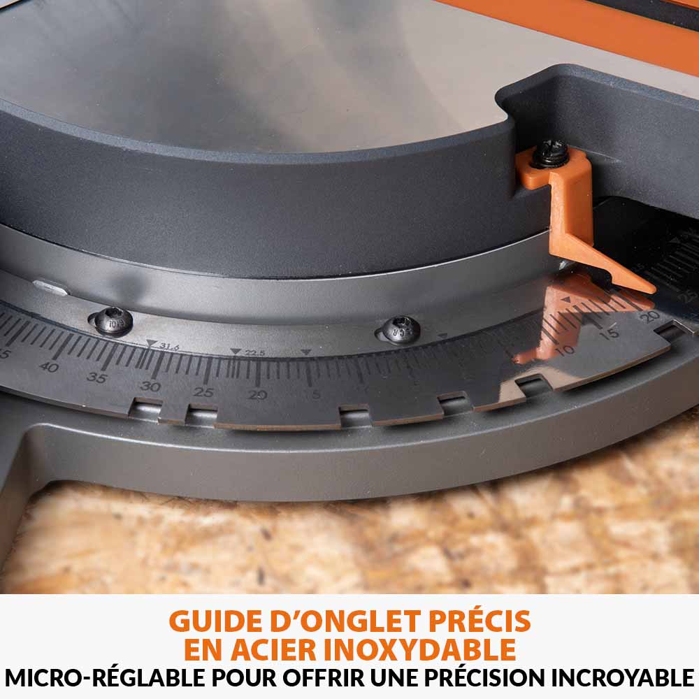 Scie à onglet de 255mm sans fil double biseau R255SMS-DB-Li avec lame multi-matériaux TCT et batteries 5Ah avec double chargeur