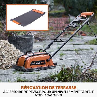 Pack Evolution : Plaque vibrante Evolution H320-E + patin de pavage