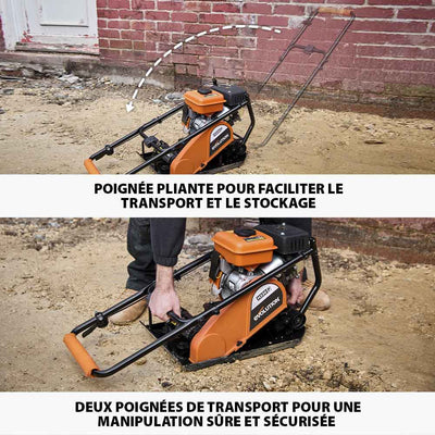 Pack Evolution : Plaque vibrante à essence Evolution H320-P + patin de pavage