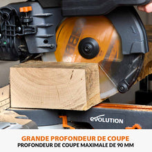 Scie à onglet de 255mm sans fil double biseau R255SMS-DB-Li avec lame multi-matériaux TCT et batteries 5Ah avec double chargeur