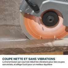 Scie à béton électrique R150DCT-PRO de 150mm avec système d'arrosage et disque diamanté haute résistance