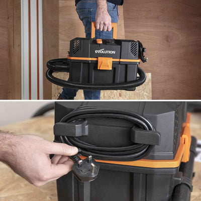 Pack Evolution : Aspirateur 15L R15VAC pour déchets secs et humides avec filtres supplémentaires et adaptateur