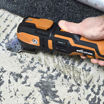 Outil multifonctions sans fil Evolution R18MLT-Li avec batterie 2Ah et chargeur