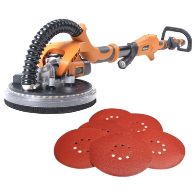 Ponceuse girafe télescopique Evolution R225DWS avec 6 disques abrasifs