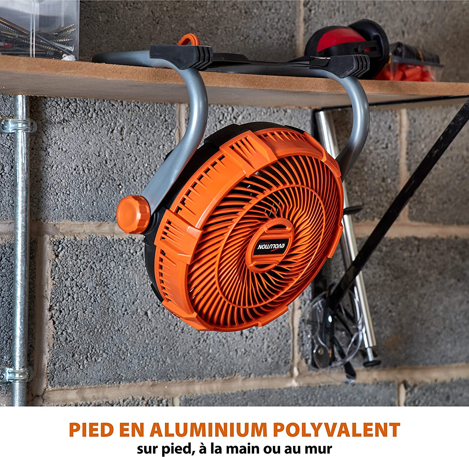 Ventilateur portable sans fil Evolution R240FAN-Li avec batterie 2Ah et chargeur