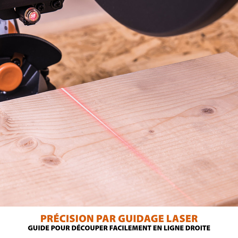 Pack Evolution : Scie à onglet double biseau R255SMS-DB+ avec lame multi-matériaux TCT de 255mm + Support PLUS + Lame expert bois