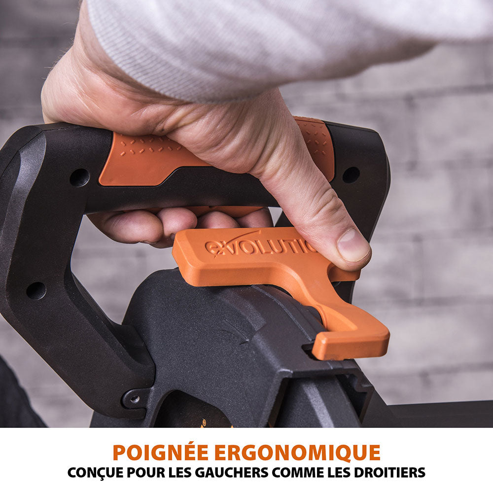 Pack Evolution : Scie à onglet électrique 255mm R255SMS+ avec lame multi-matériaux TCT + Support Evolution PLUS