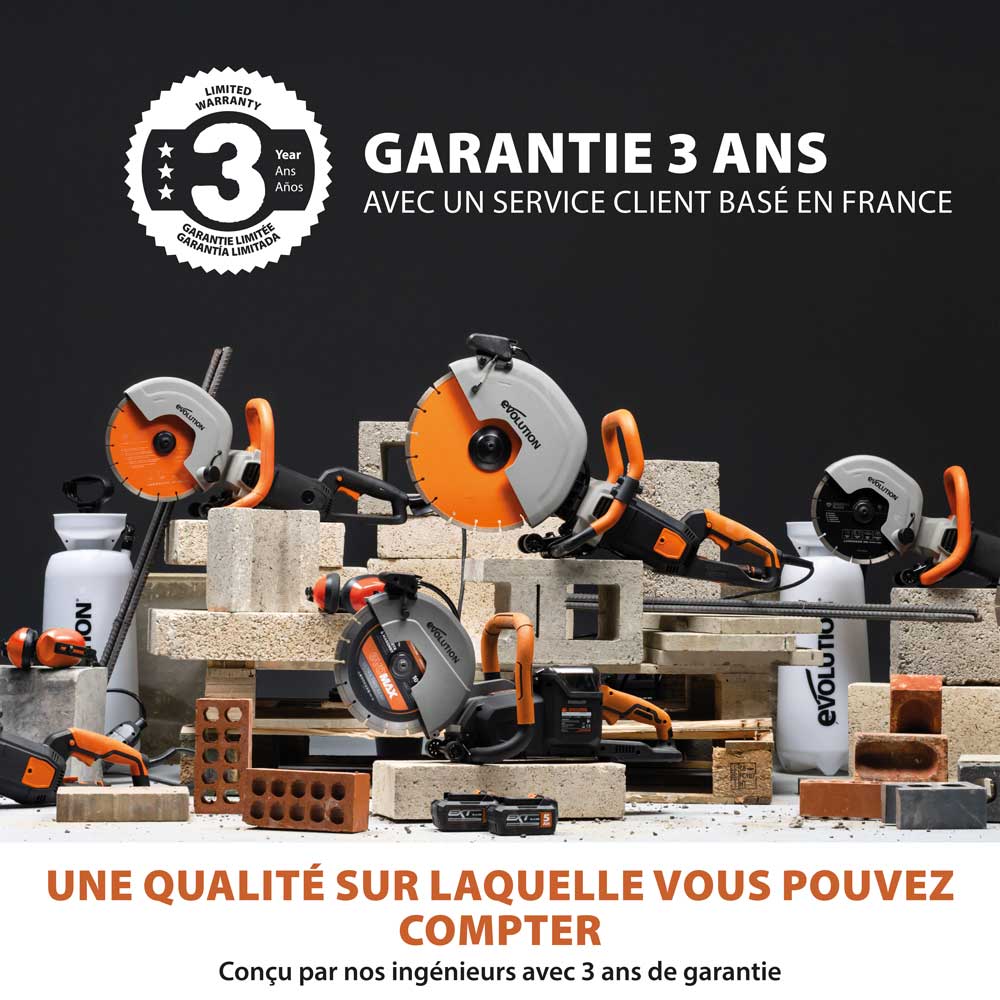 Pack Evolution : Scie à béton sans fil R260DCT-Li avec lame diamant EVOMAX + pompe à eau 15L manuelle