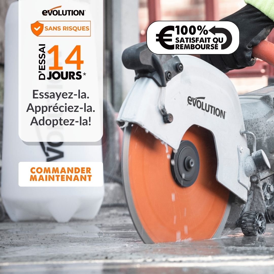 Pack Evolution : Scie à béton 300mm R300DCT+ avec lame diamant premium + pompe à eau 15L manuelle