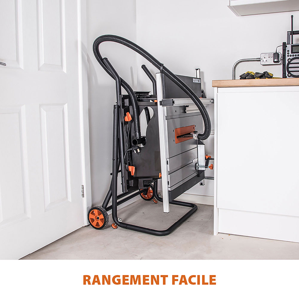 Pack Evolution : Scie sur table 255mm Evolution RAGE5-S avec lame multi-matériaux TCT + lame bois supplémentaire