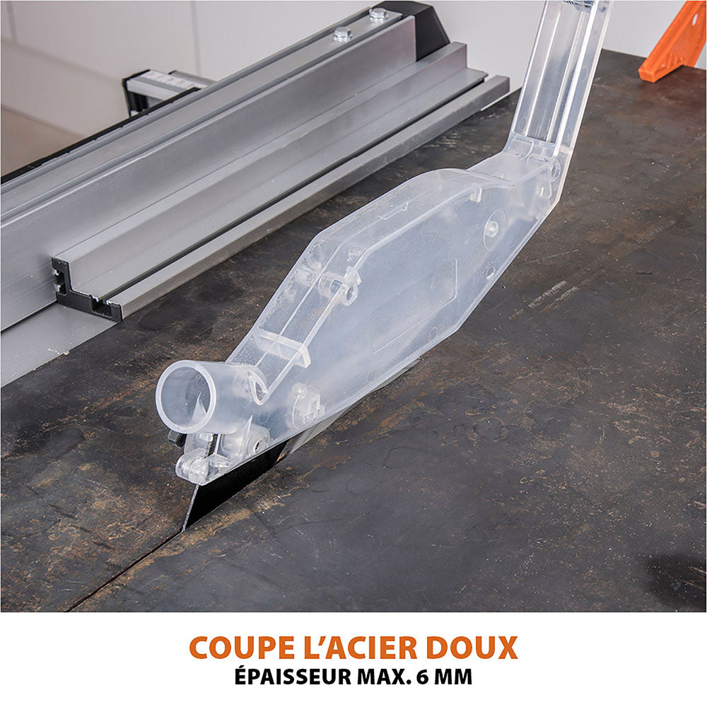 Pack Evolution : Scie sur table 255mm Evolution RAGE5-S avec lame multi-matériaux TCT + lame bois supplémentaire