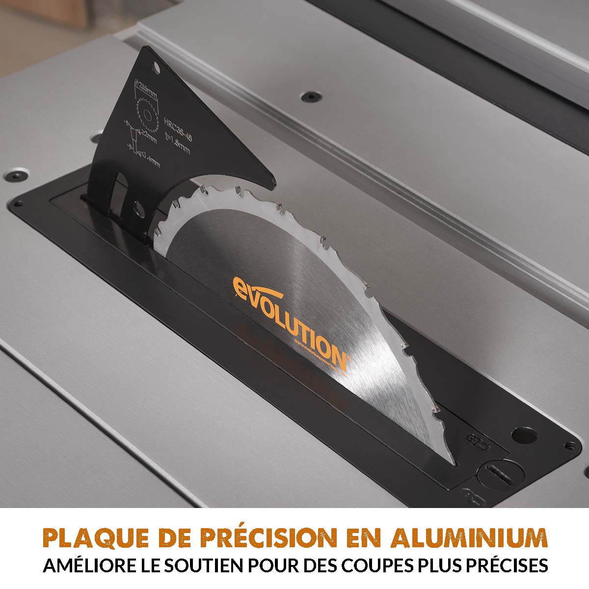 Plaque avec insert de précision pour scie sur table RAGE5S (PROMO)