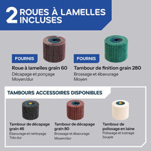 Satineuse sans fil Evolution S120SCT-Li avec moteur brushless et 2 tambours