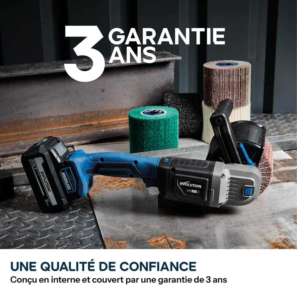 Satineuse sans fil Evolution S120SCT-Li avec moteur brushless et 2 tambours