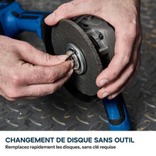 Meuleuse d'angle de sans fil 125mm Evolution S125AGR-Li avec moteur Brushless sans disque