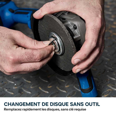 Meuleuse d'angle de sans fil 125mm Evolution S125AGR-Li avec moteur Brushless sans disque