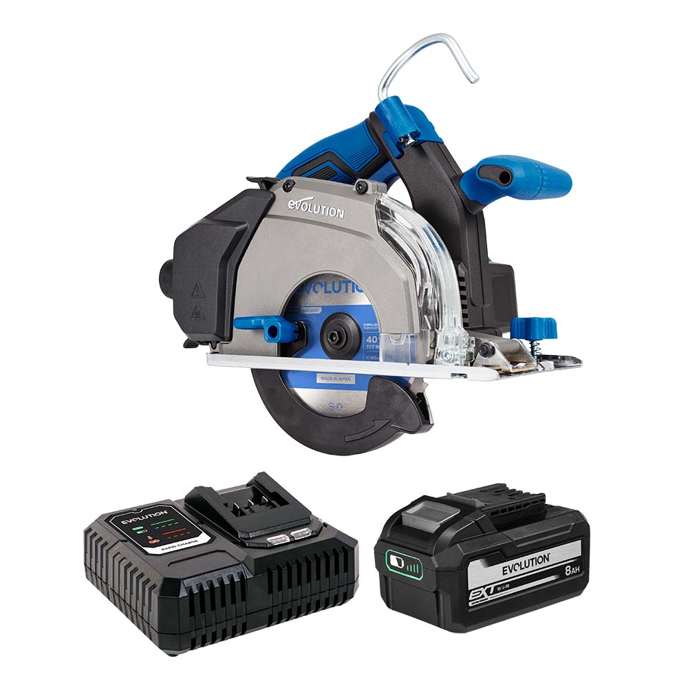 Scie circulaire sans fil 165mm Evolution S165CCS-Li à métaux avec lame à trait de coupe fin
