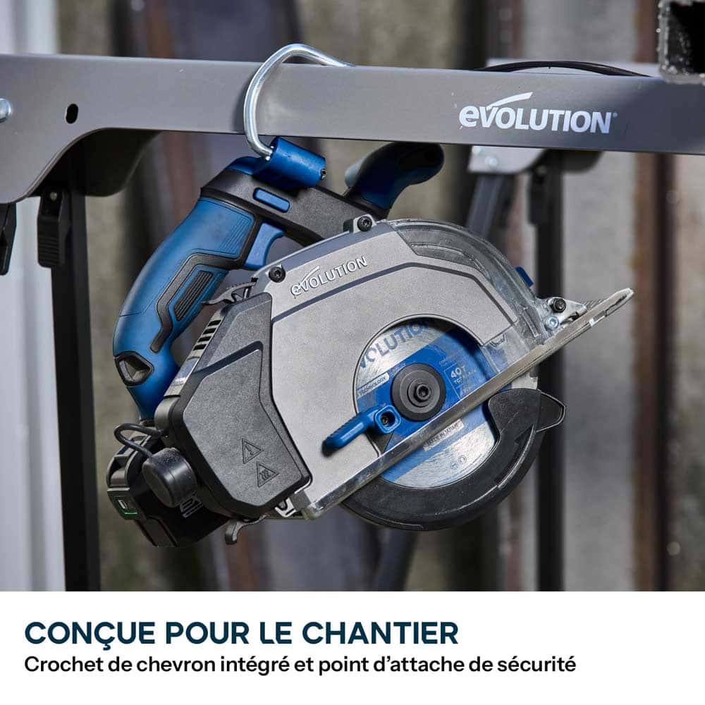 Scie circulaire sans fil 165mm Evolution S165CCS-Li à métaux avec lame à trait de coupe fin