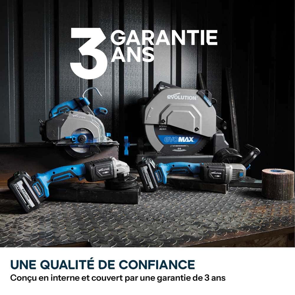 Scie circulaire sans fil 165mm Evolution S165CCS-Li à métaux avec lame à trait de coupe fin