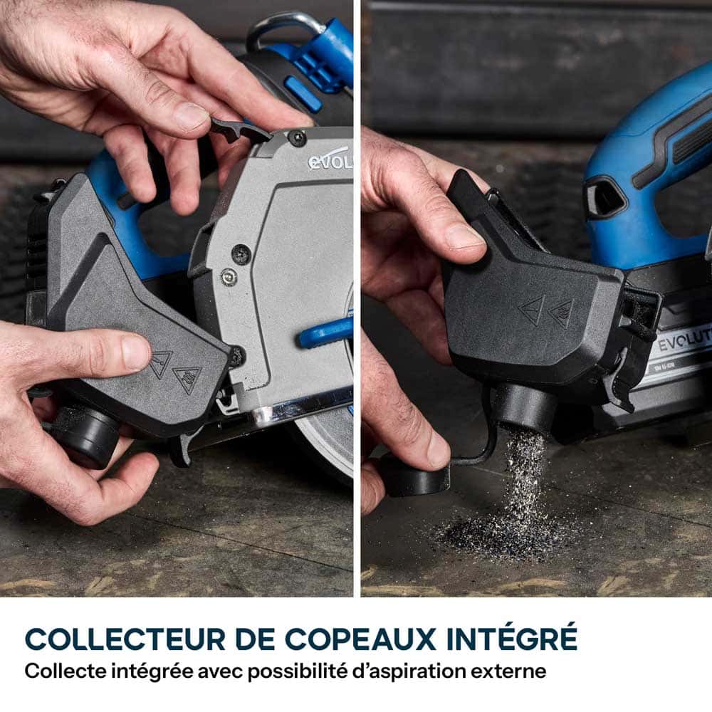 Scie circulaire sans fil 165mm Evolution S165CCS-Li à métaux avec lame à trait de coupe fin