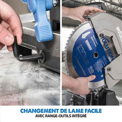 Pack Evolution : Scie à tronçonner 355mm Evolution S355CPS avec 4 lames