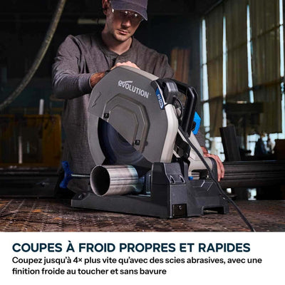 Scie à tronçonner de 355mm Evolution S355CPS Gen 2 pour métaux avec lame EvoMax