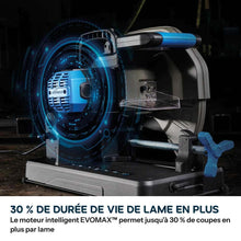 Scie à tronçonner de 355mm Evolution S355CPS Gen 2 pour métaux avec lame EvoMax