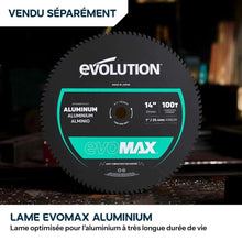 Scie à tronçonner de 355mm Evolution S355CPS Gen 2 pour métaux avec lame EvoMax