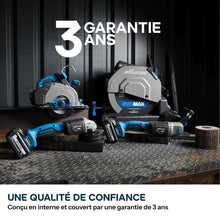 Scie à tronçonner sans fil de 355mm Evolution S355CPS-Li pour la coupe du métal, avec moteur brushless et lame EvoMax