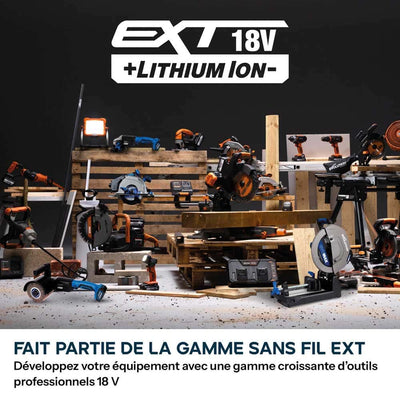 Scie à tronçonner sans fil de 355mm Evolution S355CPS-Li pour la coupe du métal, avec moteur brushless et lame EvoMax