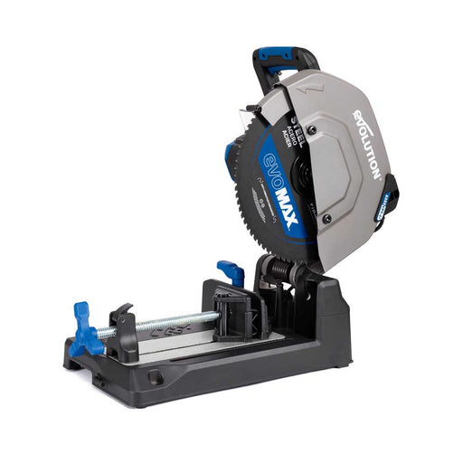 Scie à tronçonner sans fil de 355mm Evolution S355CPS-Li pour la coupe du métal, avec moteur brushless et lame EvoMax