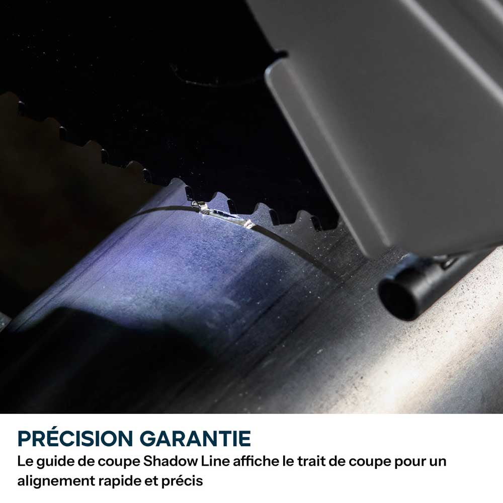 Scie à tronçonner sans fil de 355mm Evolution S355CPS-Li pour la coupe du métal, avec moteur brushless et lame EvoMax