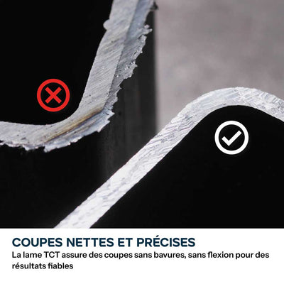 Scie à tronçonner de 355mm Evolution S355CPSL pour métaux avec lame TCT pour acier