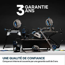 Scie à onglet 355mm Evolution S355MCS-G2 pour la découpe du métal + Support mobile pliable tout-terrain à vérin