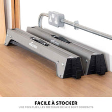 Pack Evolution : Scie circulaire 165mm Evolution F165CCSL avec lame multi-matériaux TCT + tréteaux pliables en métal