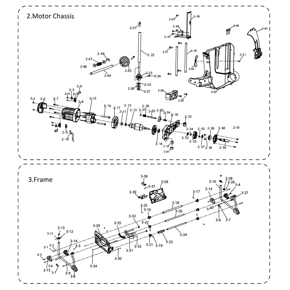 Evolution R255TBL / R255TBL+ - Pièces détachées (Section 2)