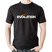 T-Shirt Noir Evolution - Manches Courtes - Taille S/M/L