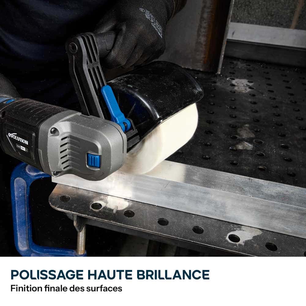 Roue de polissage en laine pour satineuse Evolution pour polissage et finition