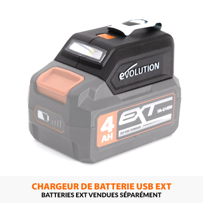 Chargeur USB et lumière LED pour batterie Evolution