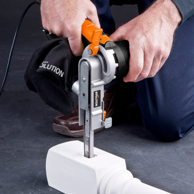 Lime électrique à bande 13mm x 457mm Evolution avec 3 bandes abrasives