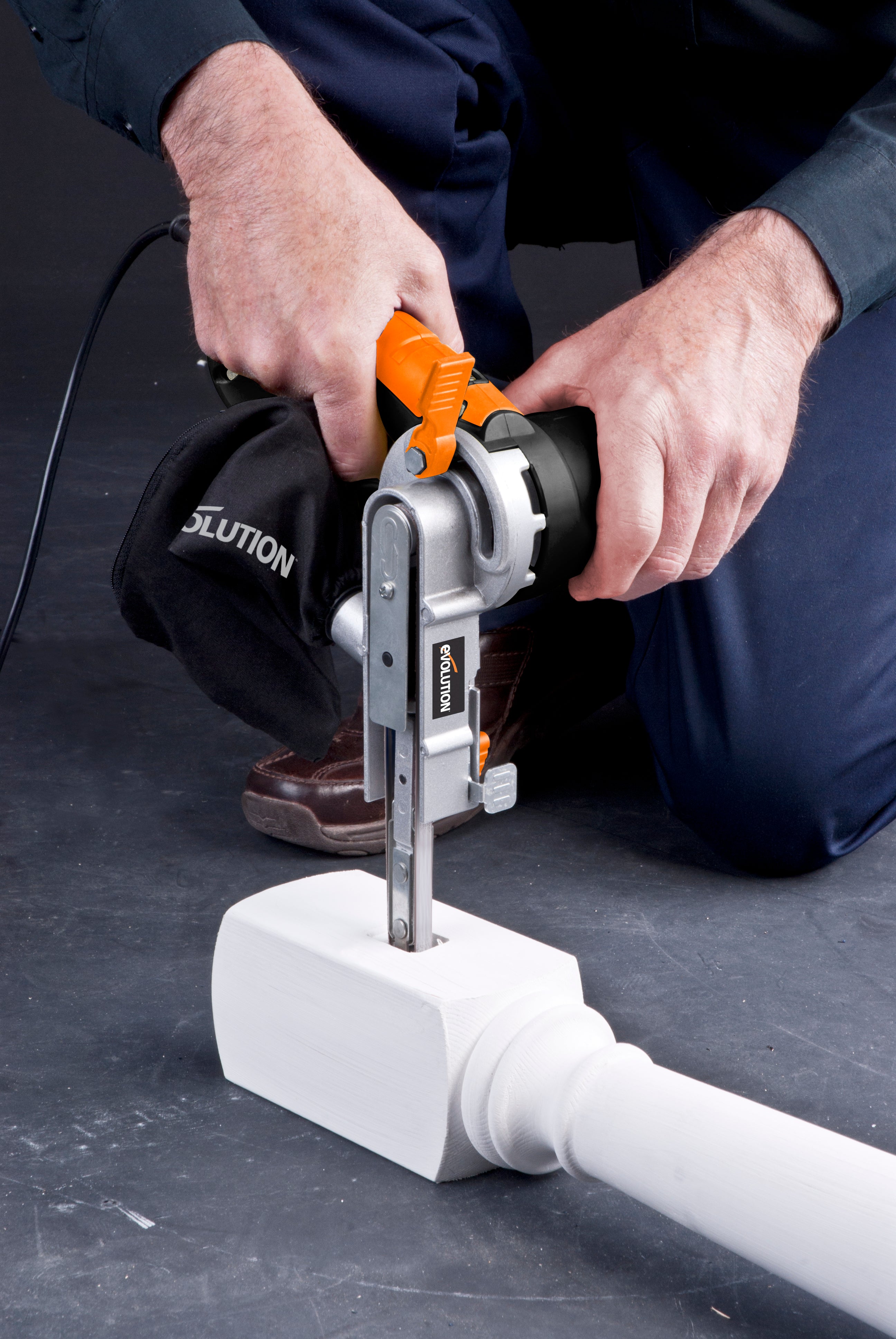 Lime électrique à bande 13mm x 457mm Evolution avec 3 bandes abrasives